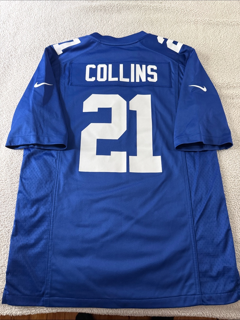 New York Giants #21 Landon Collins NFL On Field Home Nike Jersey